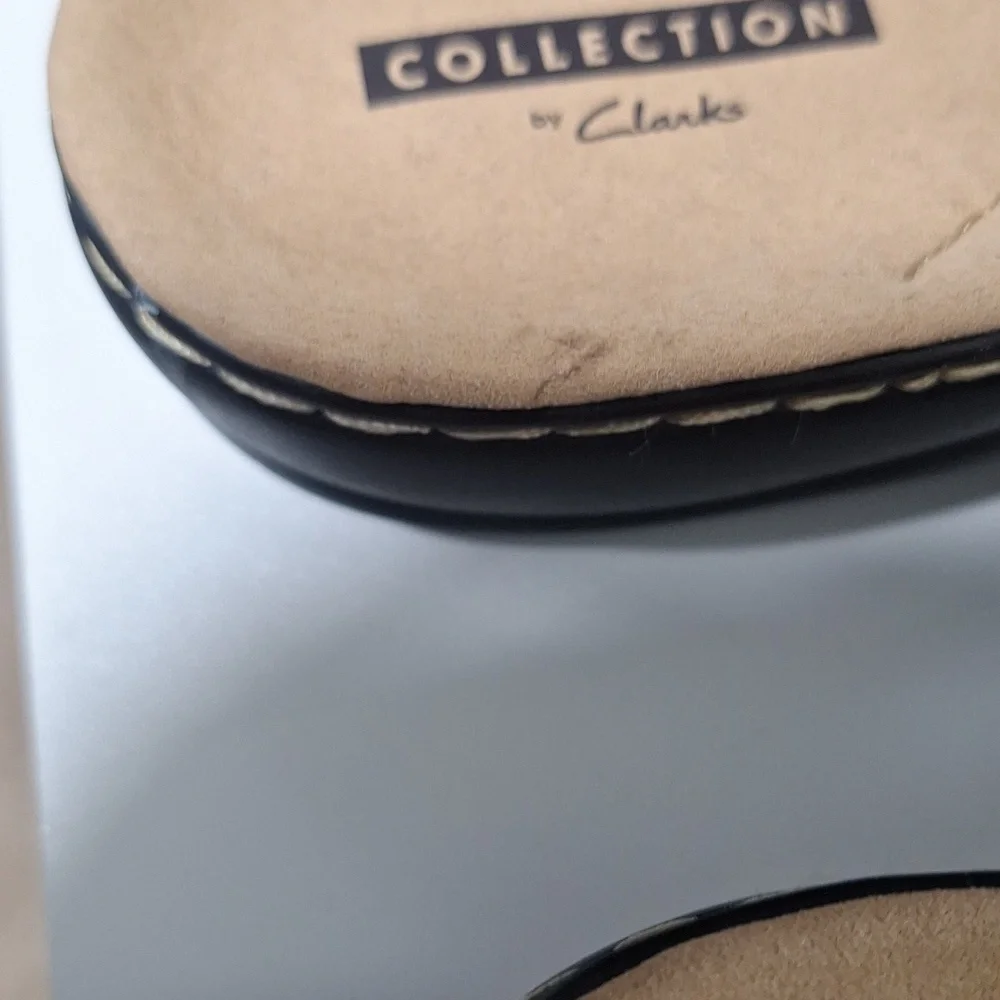 Clarks White Leather Sandals Leisa Spring
